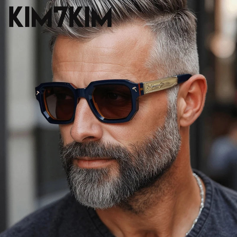 Polarized Square Punk Sunglasses Men 2025 Luxury Brand Classic Rectangle Sunglass UV400 Driving Eyewear Fashion Outdoor Shades