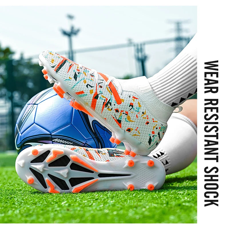 Professional Men Football Shoes TF/FG Soccer Shoes Society Cleats Fast Football Field Boots Sneaker Comfortable Original Unisex