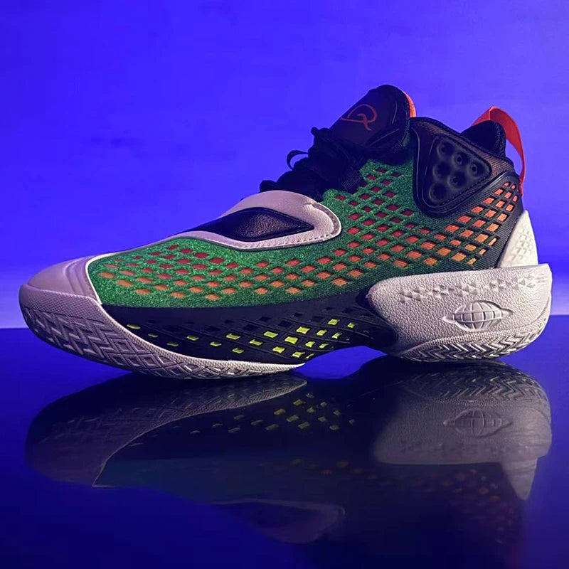 High-quality Men's Basketball Shoes Women Reflective Basketball Sneakers Men Outdoor Rubber Anti Slip Sports Training Shoes Male
