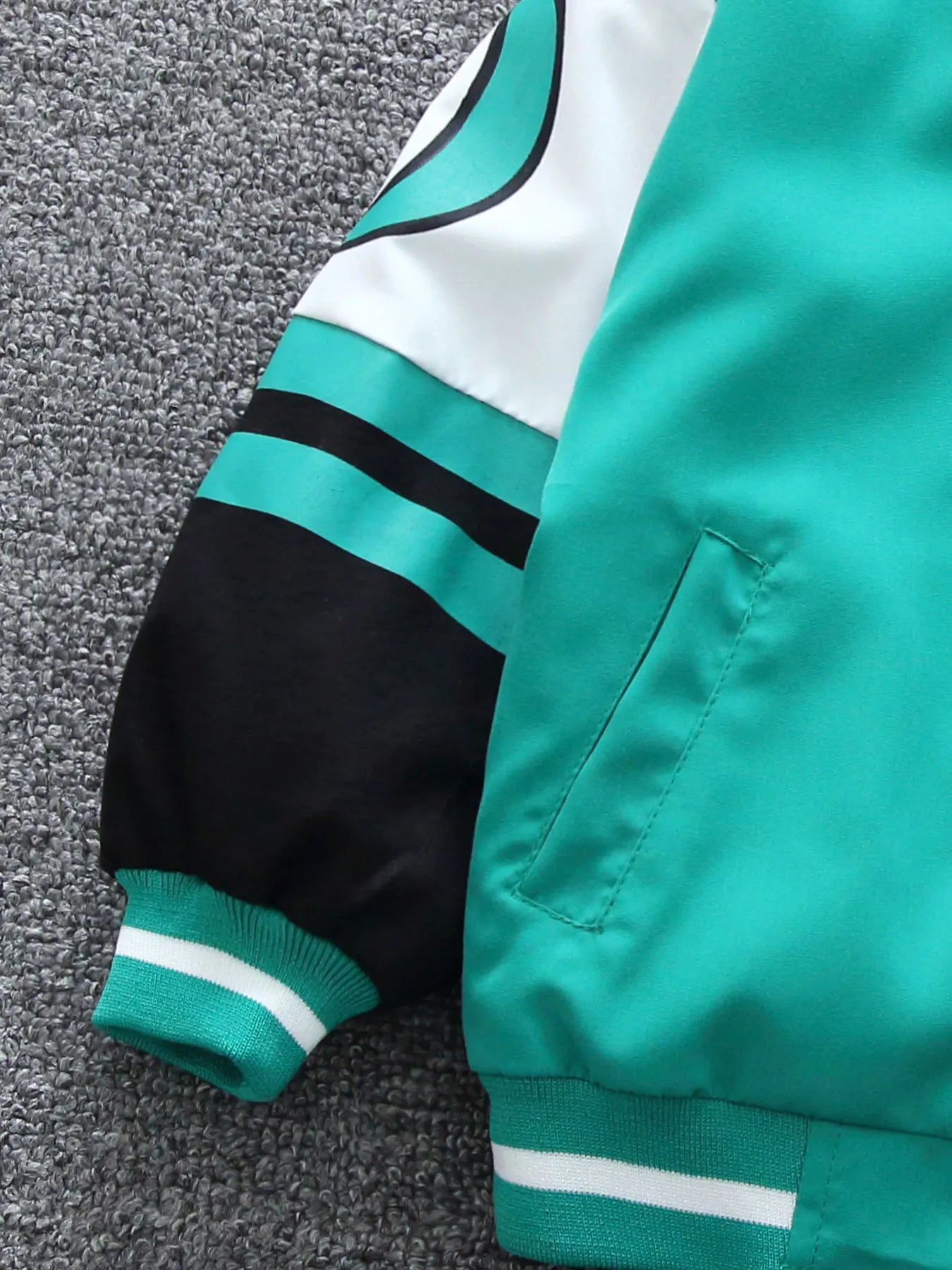 For Boys Aged 3 - 10, Trendy Solid - Color Baseball Jackets in Spring - Autumn Season