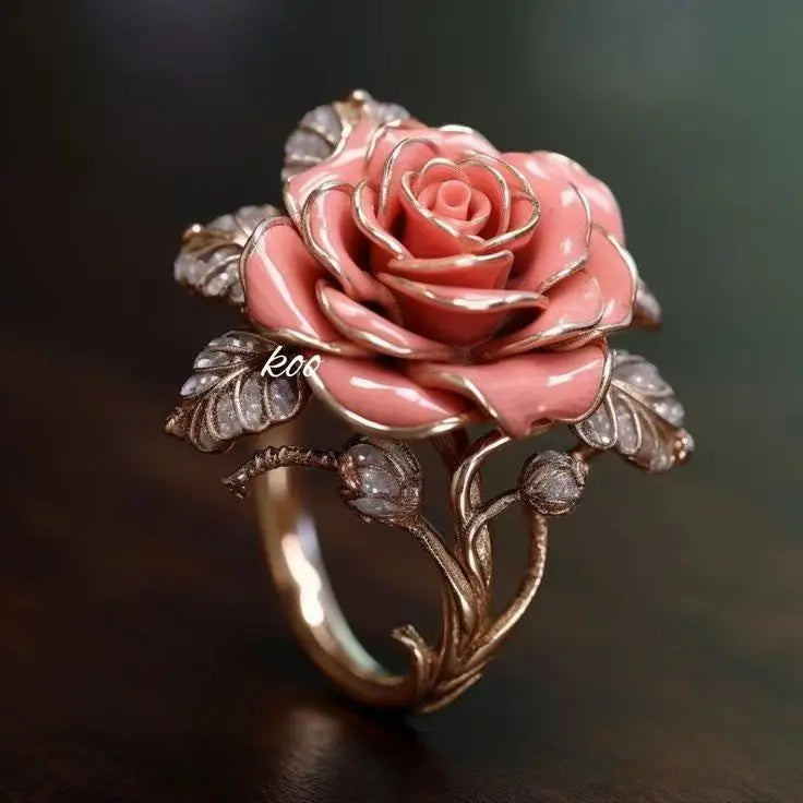 New jewelry, exquisite decoration, fashionable butterfly pattern women's ring