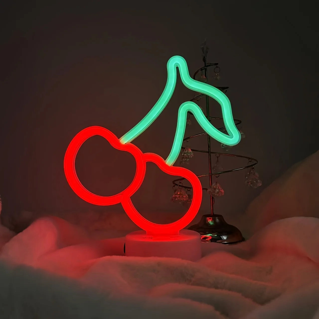 1 Piece, Countertop Decorative Lighting Neon Sign, USB or 3*Aa Battery Powered, Suitable for Holiday Party, Kitchen Home Lighting, Room Decoration Night Light (Battery Not Included)