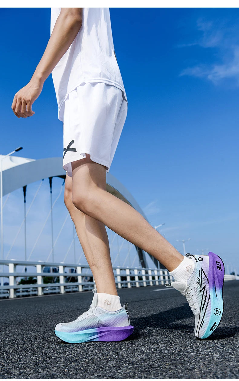 Running Shoes Speciality Carbon Board Marathon Men Sports Breathable Lightweight Women's Comfortable Athletic Nonskid Sneakers