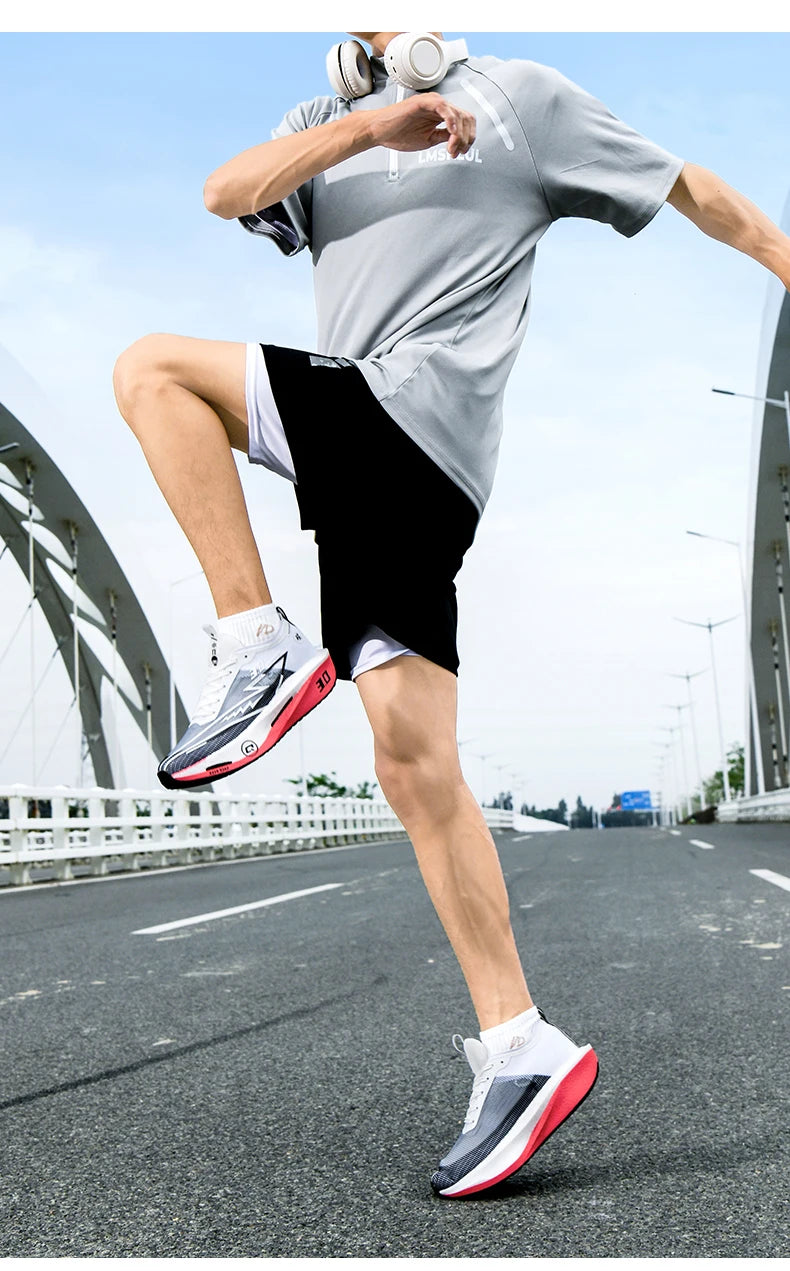 Running Shoes Speciality Carbon Board Marathon Men Sports Breathable Lightweight Women's Comfortable Athletic Nonskid Sneakers