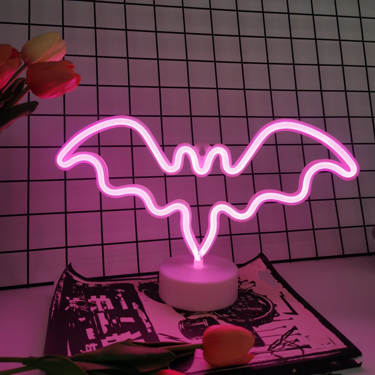 1 Piece, Countertop Decorative Lighting Neon Sign, USB or 3*Aa Battery Powered, Suitable for Holiday Party, Kitchen Home Lighting, Room Decoration Night Light (Battery Not Included)