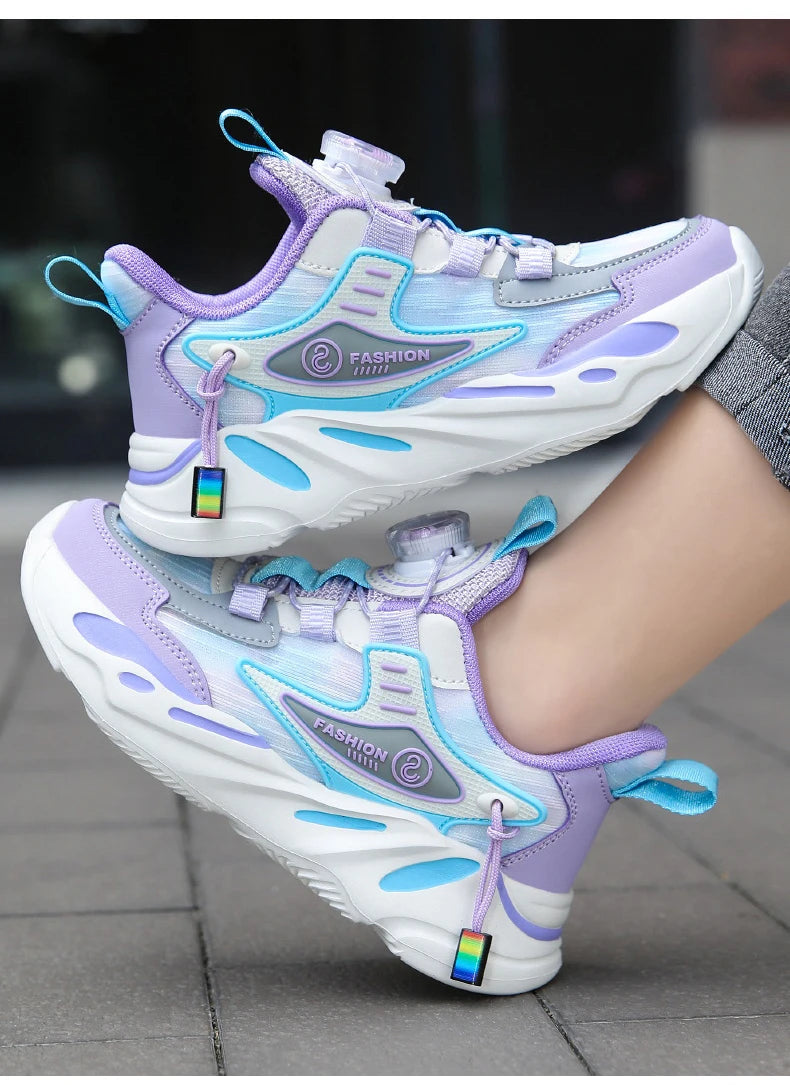 New Arrival Spring Autumn Children Running Shoes Non-slip For Boys Girls Brand Leather Comfort Kids Lightweight Fashion Sneakers