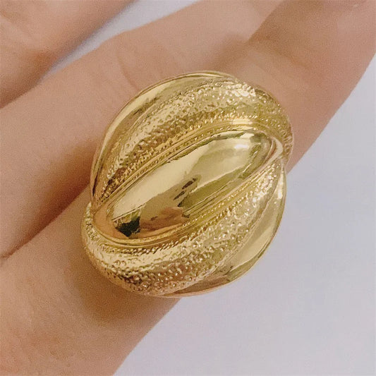 Rings For Girls Free Shipping Women Gold Plated Unique Cutout Shape Design African Bridal Wedding Ring Set Yll
