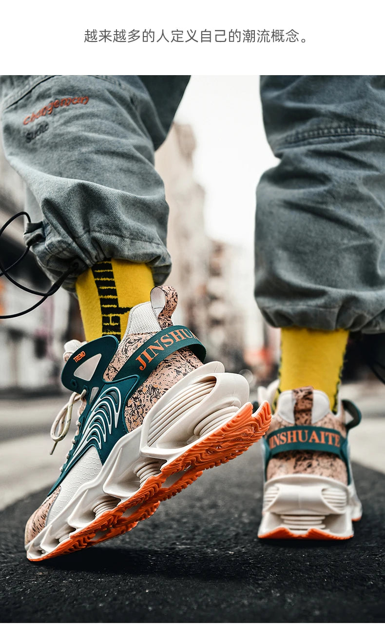 Men shoes Sneakers Male Luxury shoes Mens trend casual Shoes Trainer Race Breathable Shoes tenagers fashion blade running shoes