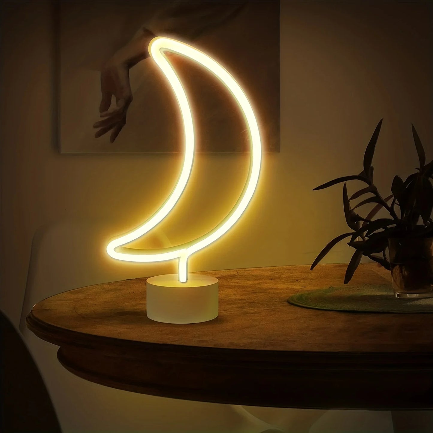 1 Piece, Countertop Decorative Lighting Neon Sign, USB or 3*Aa Battery Powered, Suitable for Holiday Party, Kitchen Home Lighting, Room Decoration Night Light (Battery Not Included)