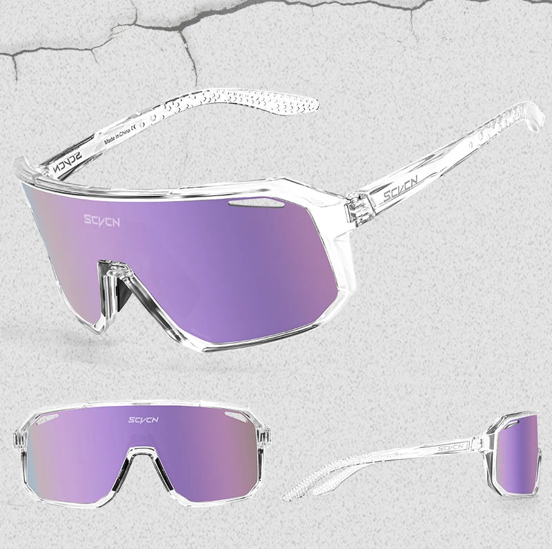 SCVCN New Outdoor Cycling Glasses Bike Sunglasses Men UV400 Eyewear Sports MTB Goggles Bicycle Women Riding Hiking Sunglasses