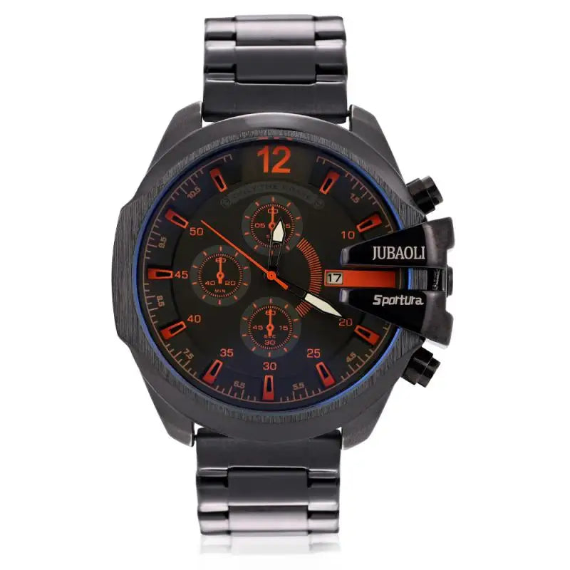 Top Brand Chronograph Watches Men Large Dial Multifunction Military Quartz Business Creative Sports Wristwatch Relogio Masculino