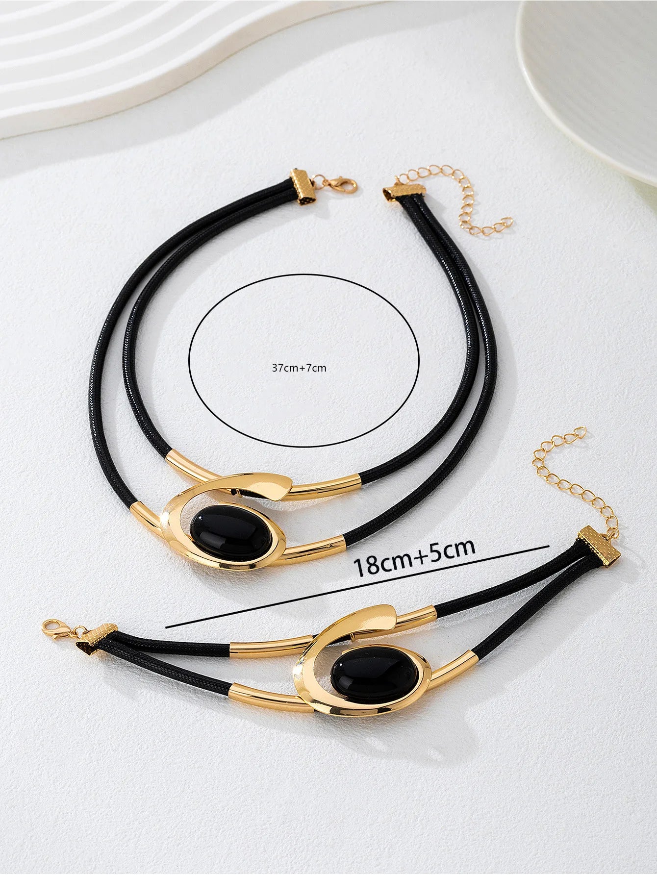 Exaggerated Pearl Spiral Bracelet Ring Set For Women Girls Personality Geometric Fashion Jewelry Holiday Party Gift OL S247