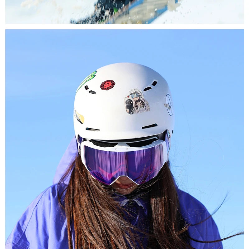 Kapvoe Men Outdoor Photochromic Snow Goggles Ski Goggles Winter Snowmobile Snowboard Anti-Fog Mask Women UV400 Sports Glasses