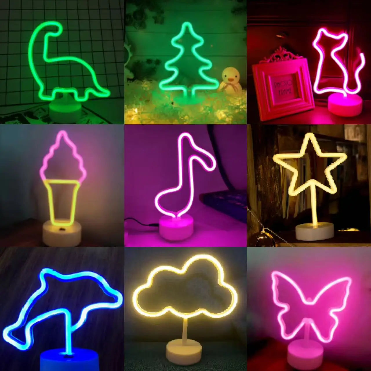 1 Piece, Countertop Decorative Lighting Neon Sign, USB or 3*Aa Battery Powered, Suitable for Holiday Party, Kitchen Home Lighting, Room Decoration Night Light (Battery Not Included)