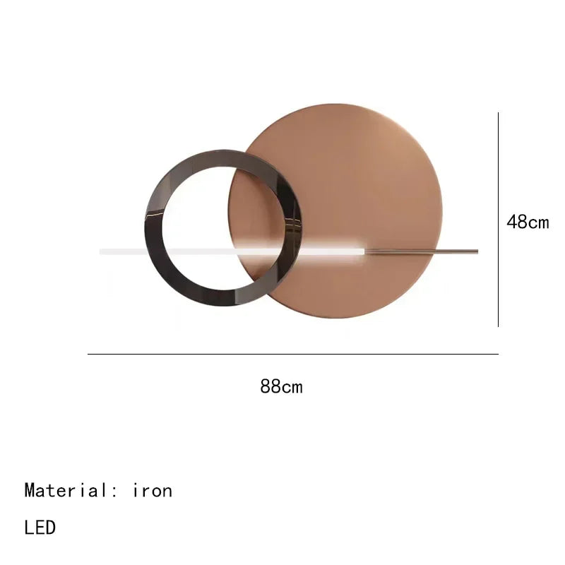 Designer Multiple Styles LED Wall Light Sconce Colorful Metal Parlor Restaurant Bedside Lamp Minimalist Art Deco Dropshipping