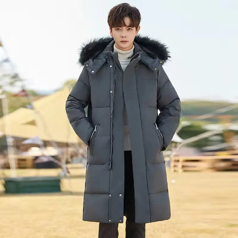 Men's Winter Jacket New Winter Cotton Coat Men's Long Section Trend Youth Handsome Camouflage Clothes Casual Jacket