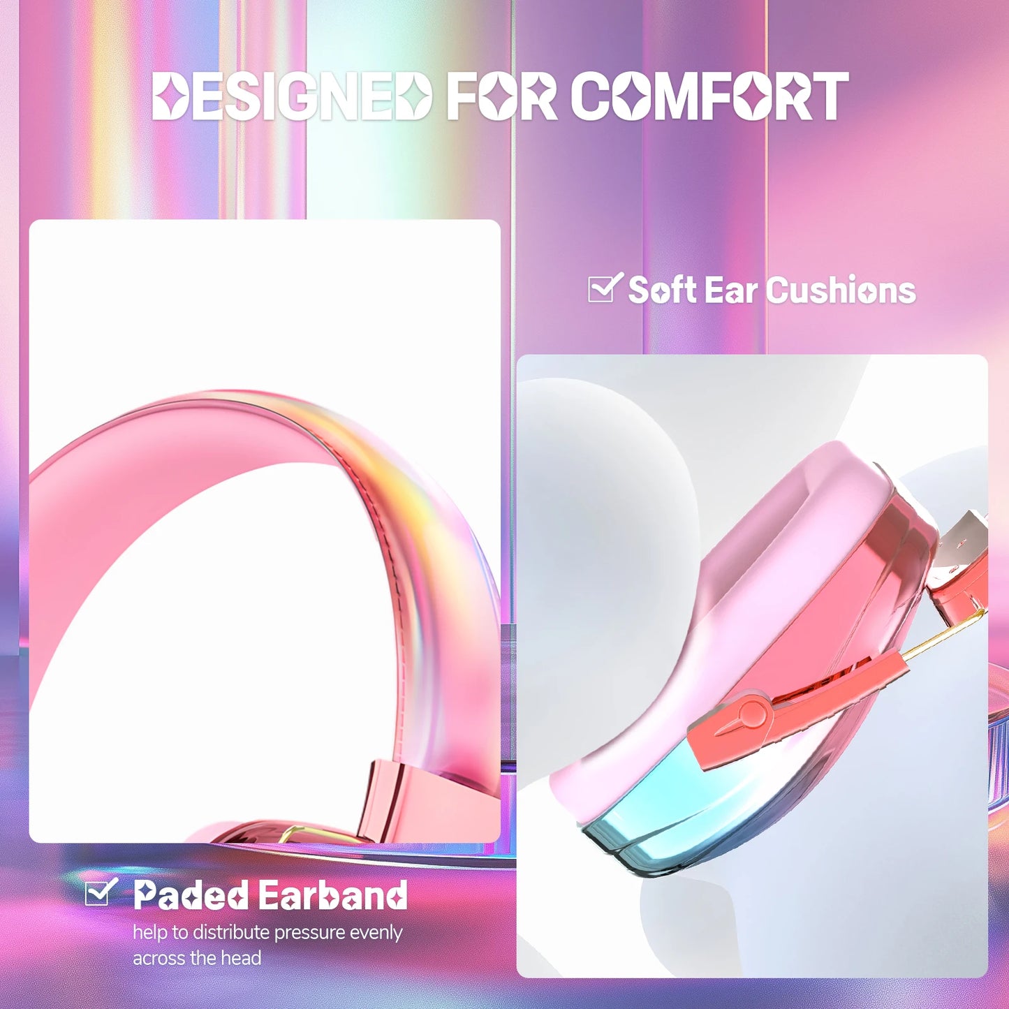 Fashionable Electroplated Earmuffs Kids Hearing protector Anti-noise Headphones For Autism children  Ear Defenders Toddlers Gift