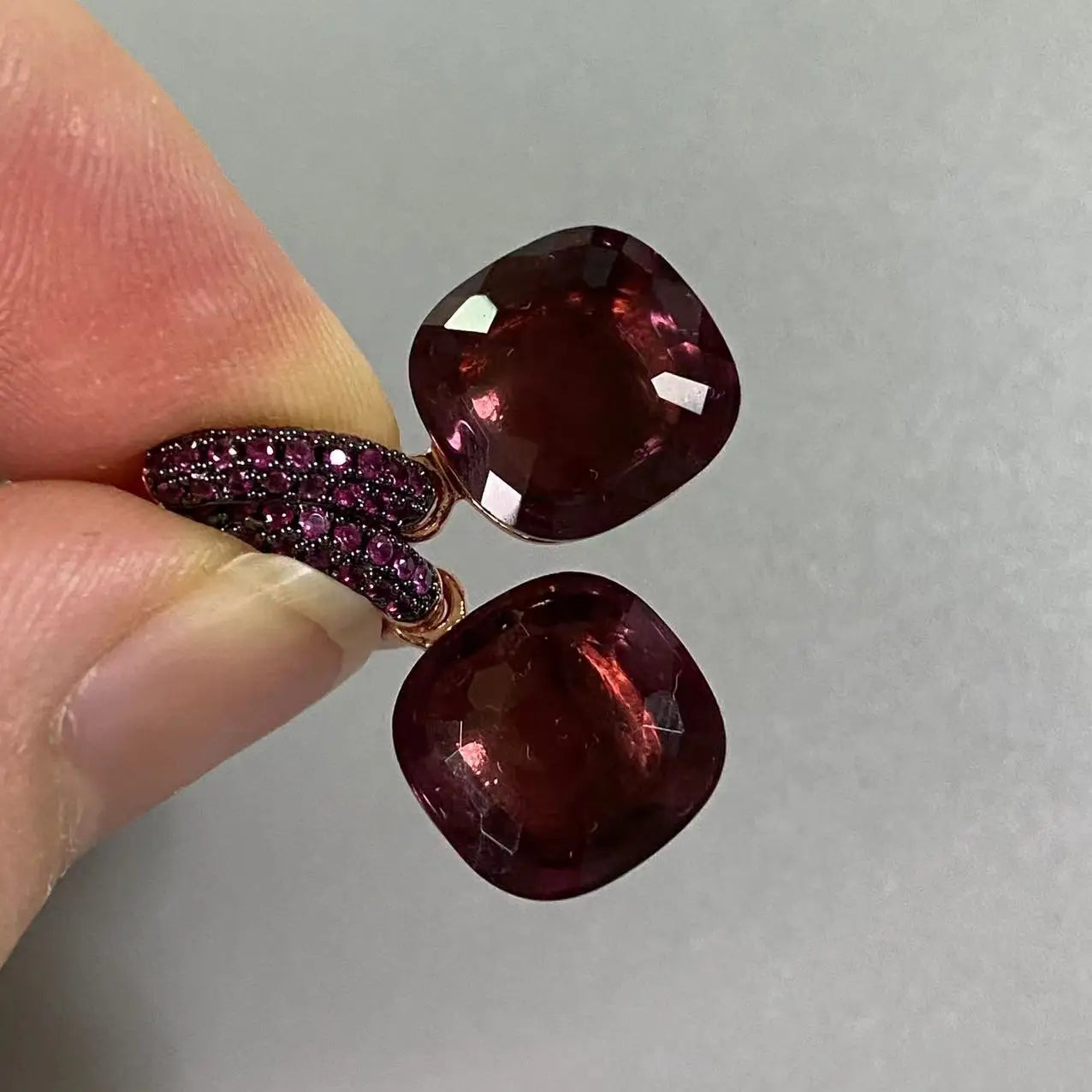 12.6mm Flat Nudo Earrings Inlay Black Zircon Candy Color Crystal Earrings For Women Drop Earrings Fashion Jewelry Gift