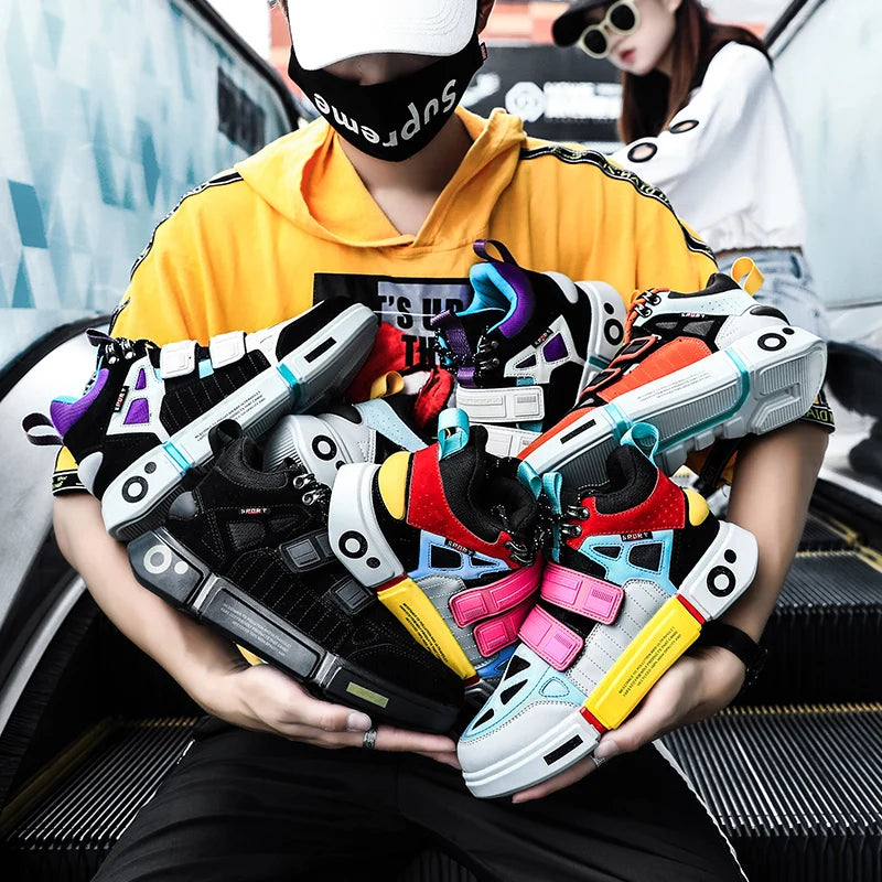 Men Sneakers Outdoor Breathable Thick Sole Running Shoes for Men Sports Shoes Comfortable Couples Sneaker Size 36-45 Zapatillas