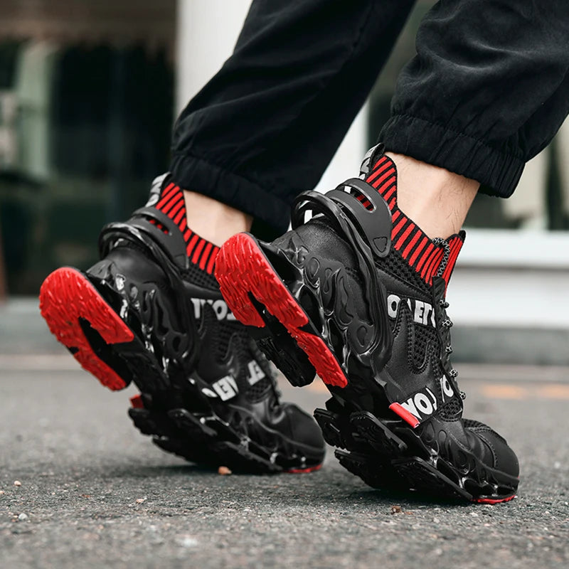 Men shoes Sneakers Male Luxury shoes Mens trend casual Shoes Trainer Race Breathable Shoes tenagers fashion blade running shoes