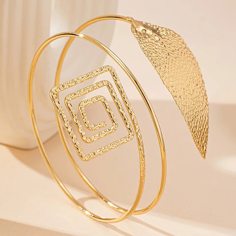 Arm Bracelet Leaf Square Chain Women Girls Gifts Fashion Jewelry Hot Sale Party Gift 2025 New Style