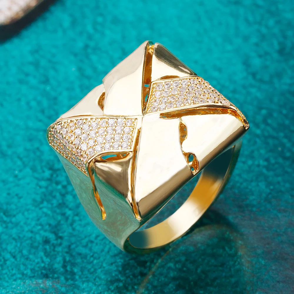 Bride Talk 2025 New Arrival Rings High Quality Cubic Zirconia Rings For Women Wedding Anniversary Party for Girlfriend Wife Gift