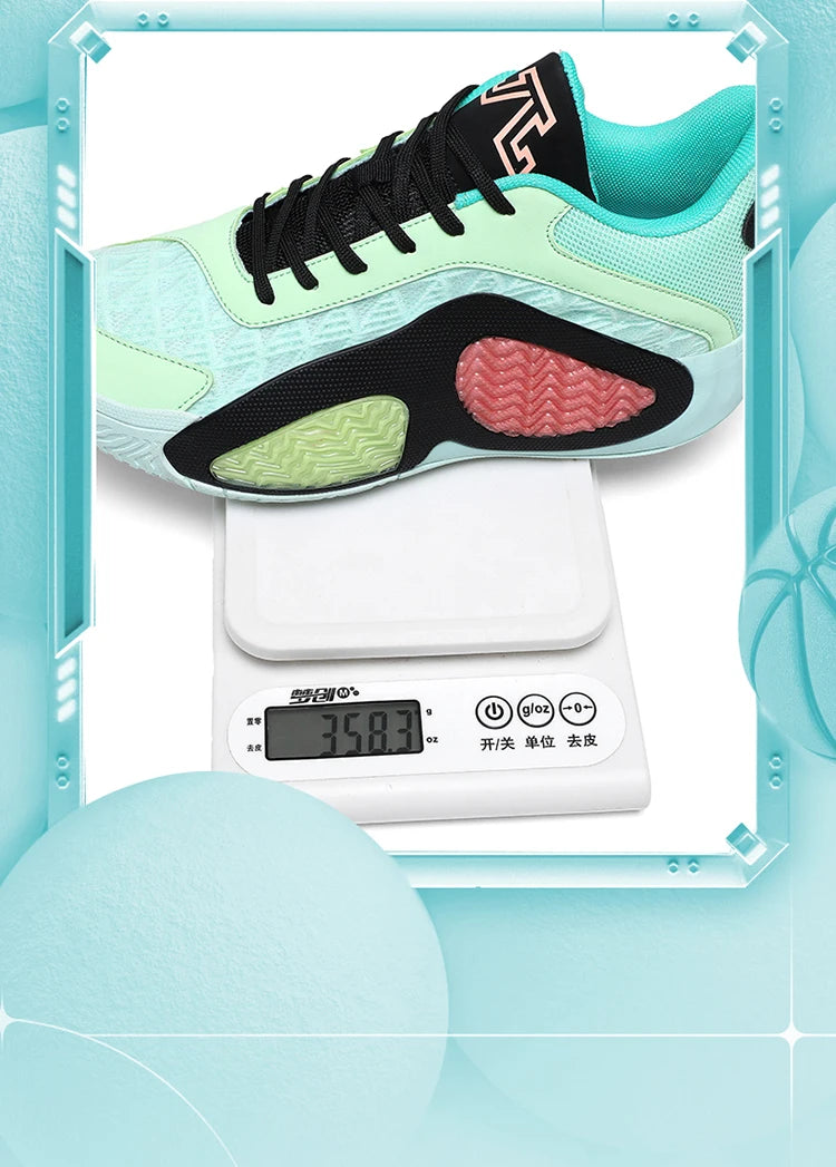 Men's Basketball Shoes Breathable Cushioning Non-Slip Wearable Runing Shoes Gym Training Athletic Basketball Sneakers for Women