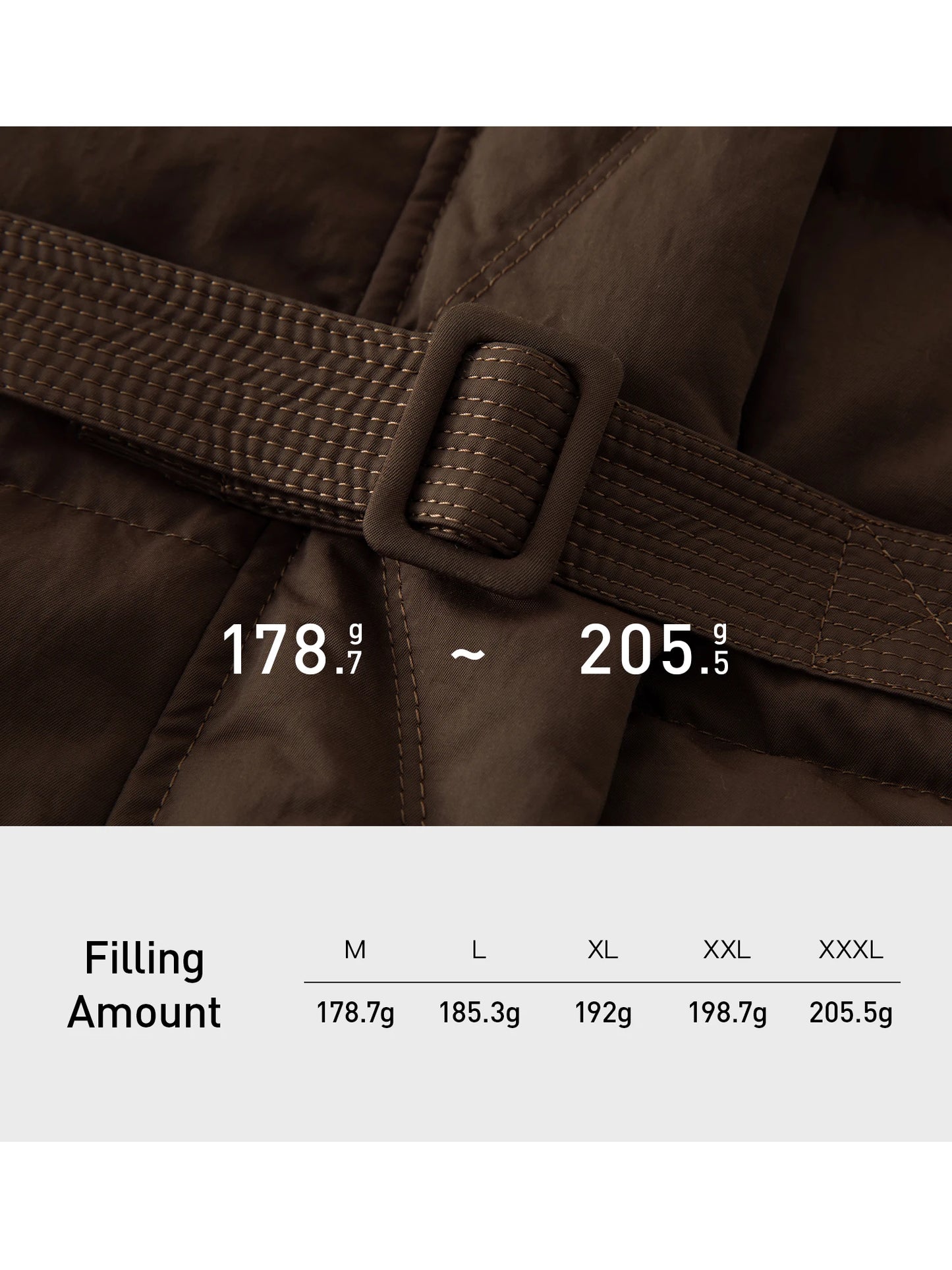 DUSHU 192G Filling Amount Plus Size Long Down Coat For Women 2024 Winter New Design Warm Thick Brown Chic Down Jacket 24DS84095