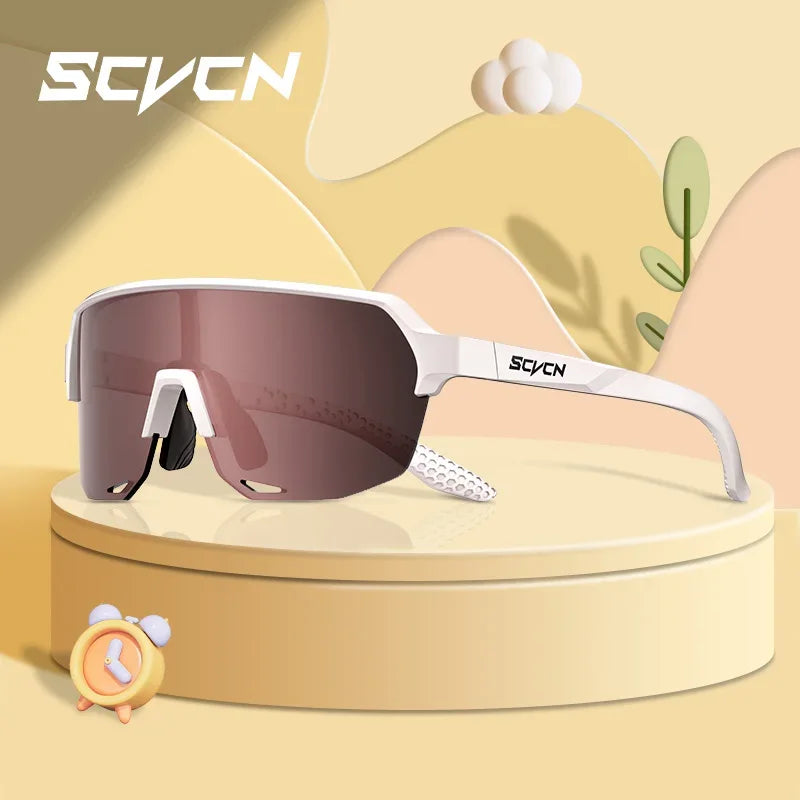 SCVCN Children Outdoor Cycling Sunglasses MTB Camping Glasses Teenager Sports Road Bike Eyewear Girls UV400 Protective Goggles