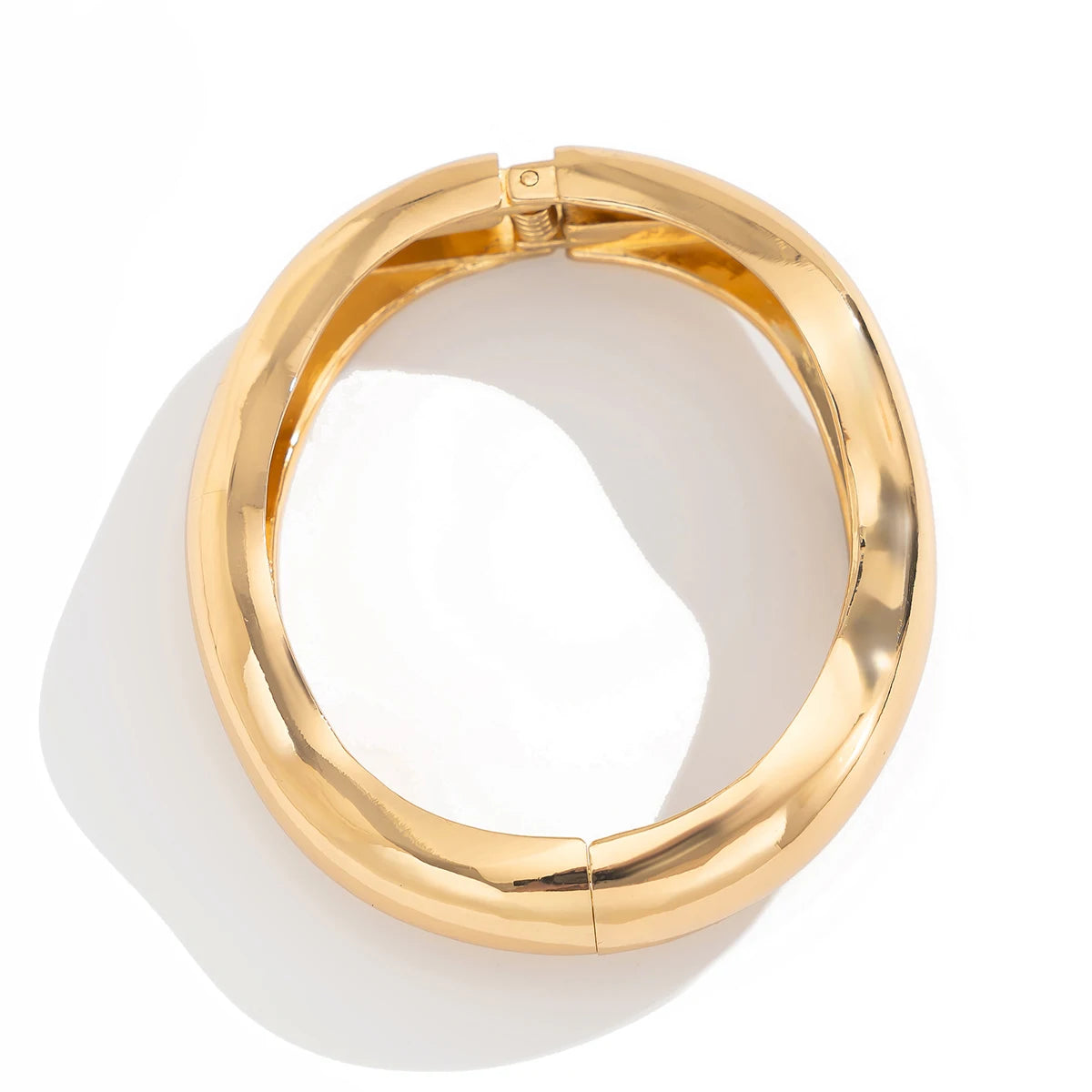 Ingemark 3 Style Creative Big Imitation Pearl Cuff Bracelet Women Trend 2025 Punk Heavy Metal Chunky Spring Bangle Steampunk Men