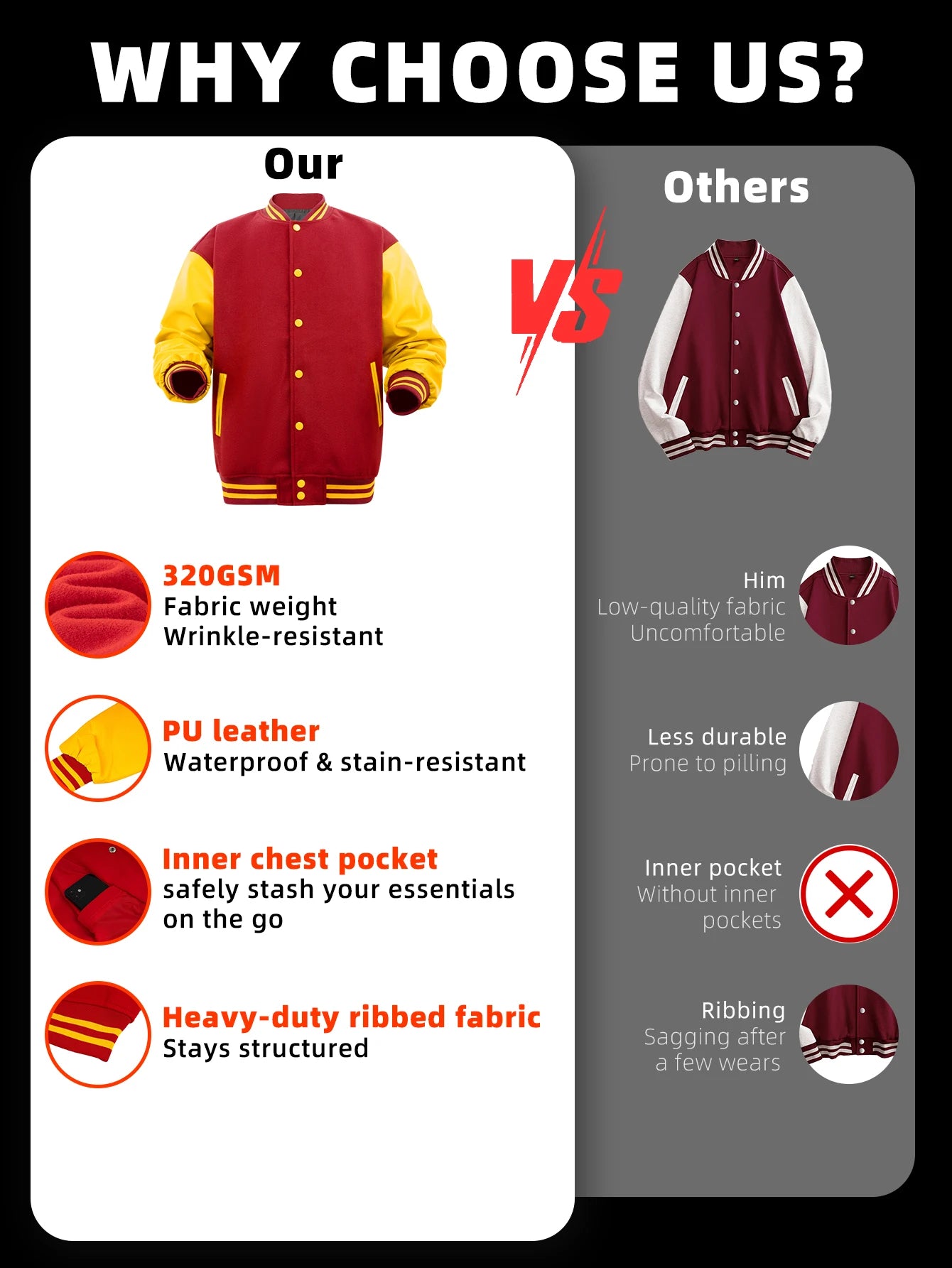 Women's Varsity Jacket with PU Leather Sleeves Fashionable Comfort Design Multiple Colors Available Perfect for Casual Wear