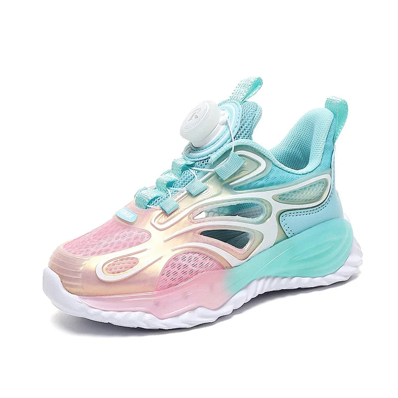 Childrens Running Shoes for Girls Breathable Mesh Soft Anti Slip Wear-resistant Sneakers Trendy Casual Sports Shoes for Kids