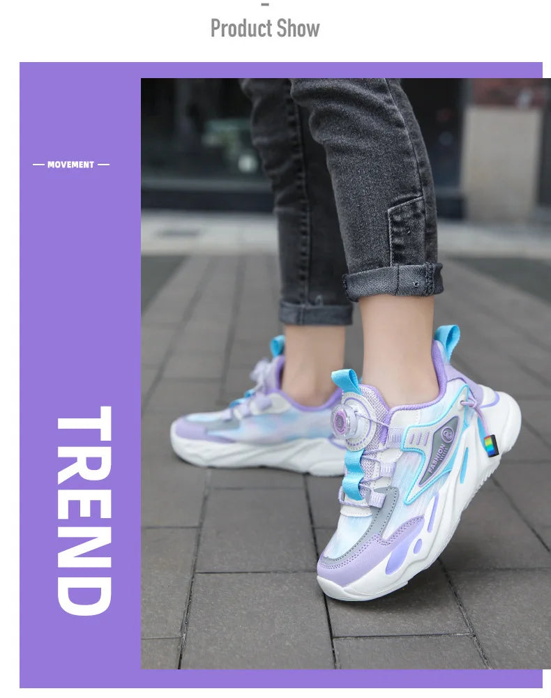 New Arrival Spring Autumn Children Running Shoes Non-slip For Boys Girls Brand Leather Comfort Kids Lightweight Fashion Sneakers