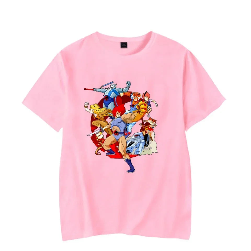 ThunderCat Luminous T-shirt Mens Fashion Casual Short Sleeve Round Neck Tops Mens Clothing Hipster Glowing ThunderCat T-shirt