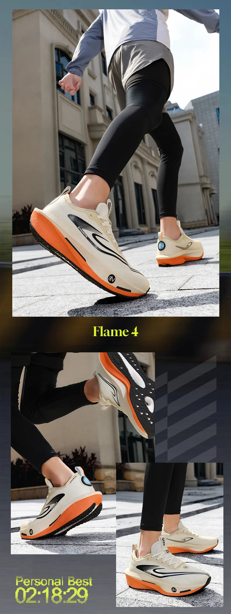 Running Shoes Carbon Board Speciality Marathon Men Sports Breathable Lightweight Women's Comfortable Athletic Nonskid Sneakers