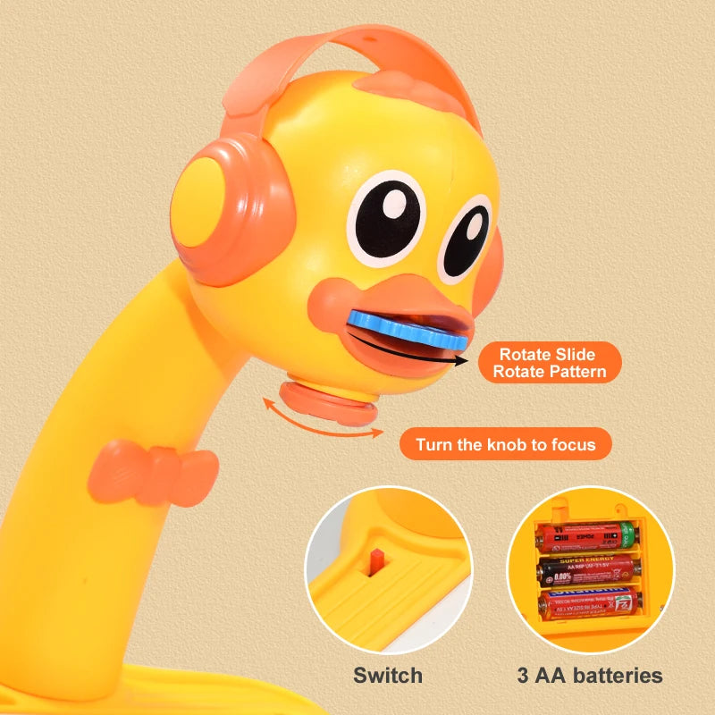 Kids LED Projector Drawing Table Toy Set Table Painting Board Desk Educational Learning Paint Tools Toys For Children