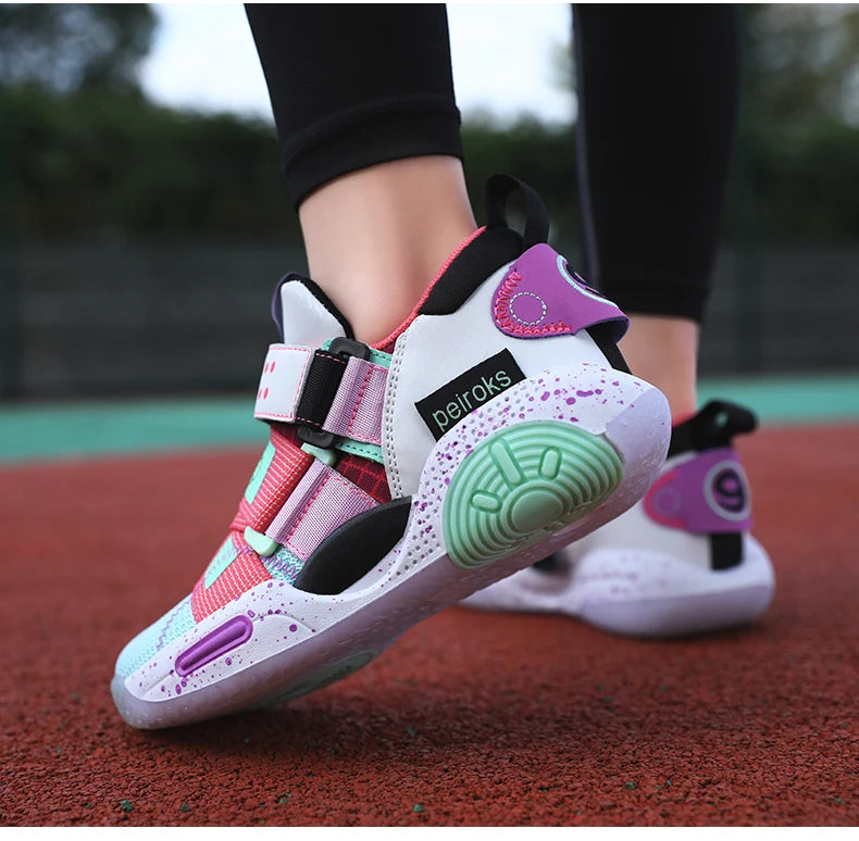 New Brand Children's Basketball Shoes For Boys Girls Non-slip Kids Sport Shoes Lightweight Outdoor Sneakers Trainers Footwear