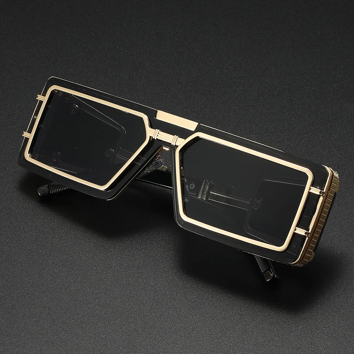 Square Punk Sunglass Men Vintage Luxury Steampunk Sunglasses Women Fashion Glasses Gafas De Sol Hombre Lunette De Soleil Homme