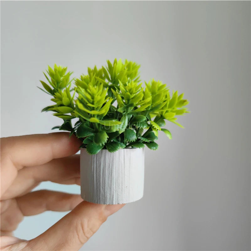 1/6 Scale Miniature Dollhouse Plant Simulation Monstera deliciosa Liebm Model Mini Decoration for Blyth BJD Doll Accessories Toy