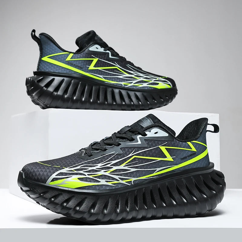 High-quality Chunky Running Shoes Women Men Light Comfy Outdoor Jogging 36-46 Mesh Breathable Trekking Shoes Versatile Sneakers