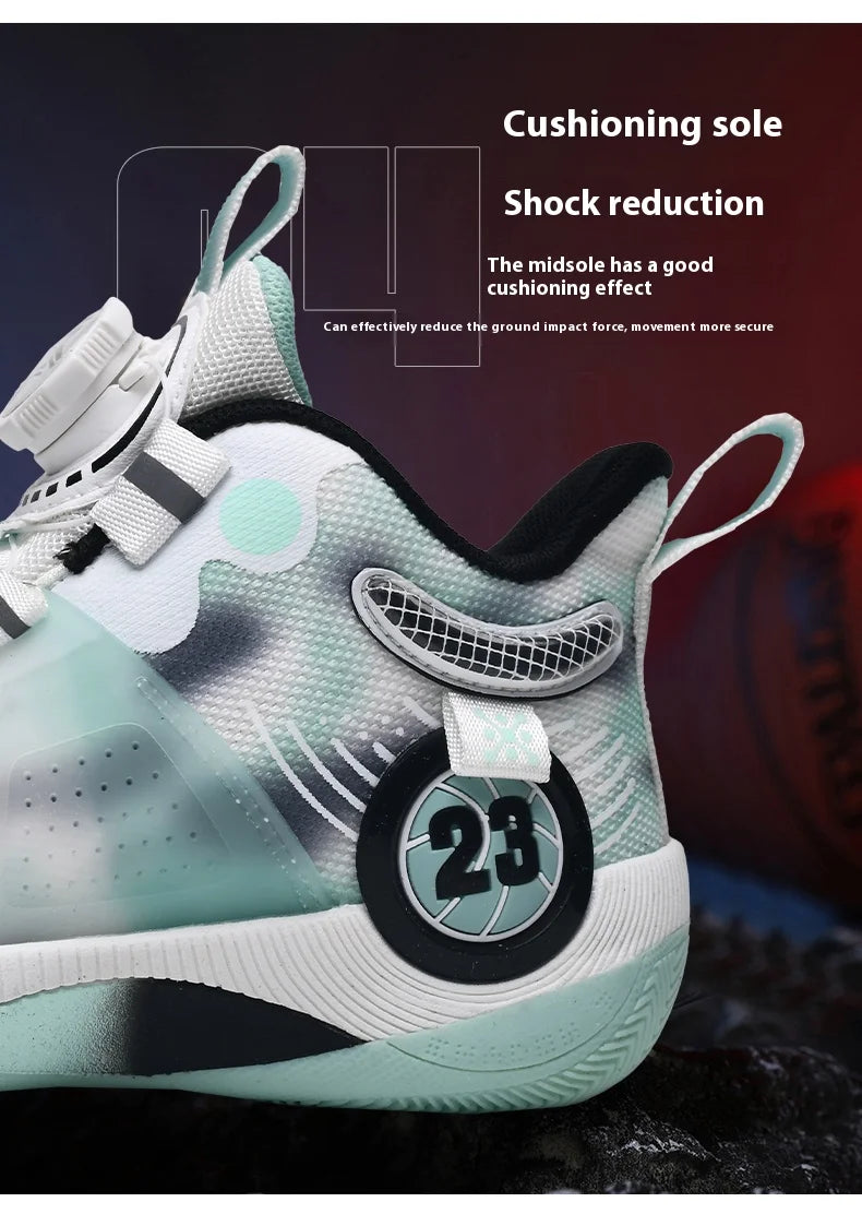 New children's sports shoes men's primary school students actual combat basketball shoes men's non-slip children's shoes