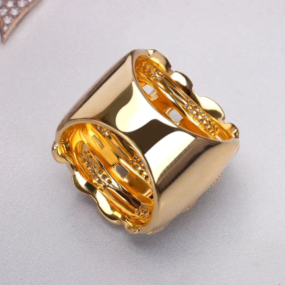 JEWEL Romantic and Shiny Line Cross Winding Rings High Quality CZ Finger Ring for Women Wedding Jewelry Birthday Party Gift