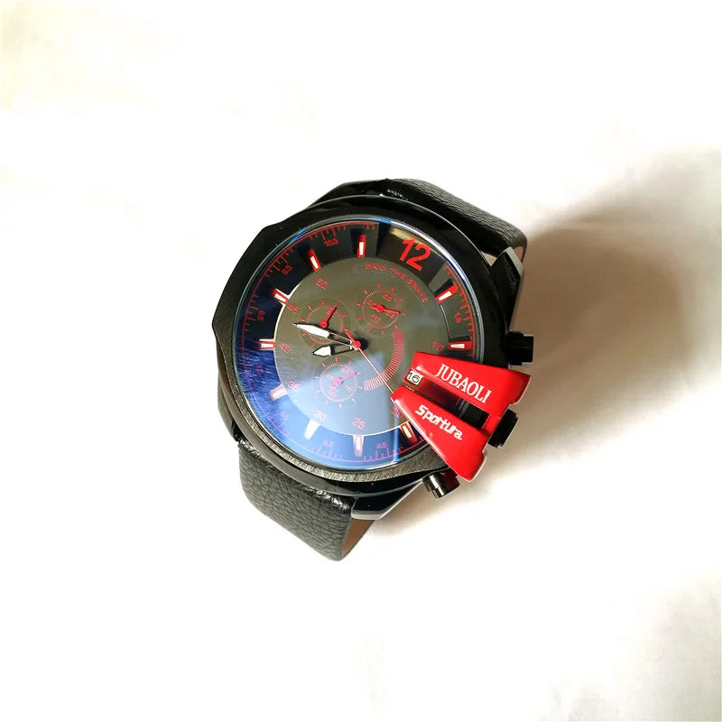 Top Brand Chronograph Watches Men Large Dial Multifunction Military Quartz Business Creative Sports Wristwatch Relogio Masculino