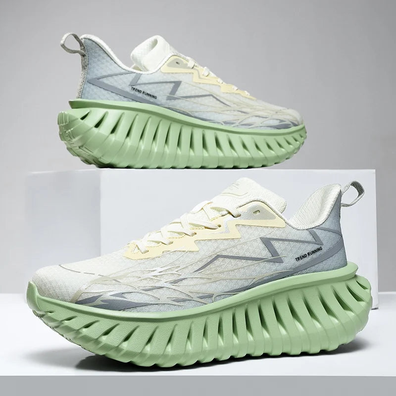 High-quality Chunky Running Shoes Women Men Light Comfy Outdoor Jogging 36-46 Mesh Breathable Trekking Shoes Versatile Sneakers