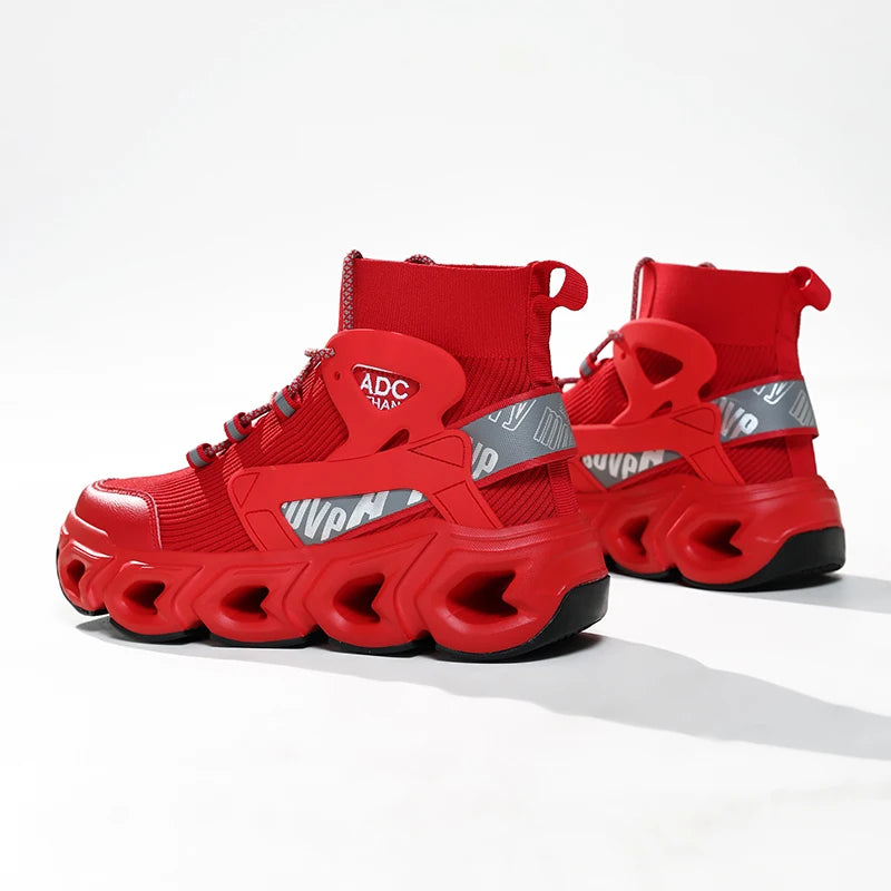 Hip-hop Sneakers Men High-tops High-street Sports Shoes Brand Designer Leisure Shoe Men Comfy Breathable Walking Shoes Male