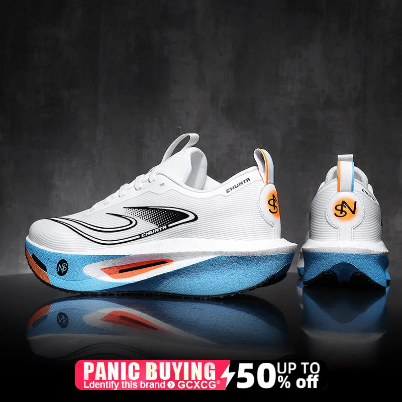 Running Shoes Carbon Board Speciality Marathon Men Sports Breathable Lightweight Women's Comfortable Athletic Nonskid Sneakers