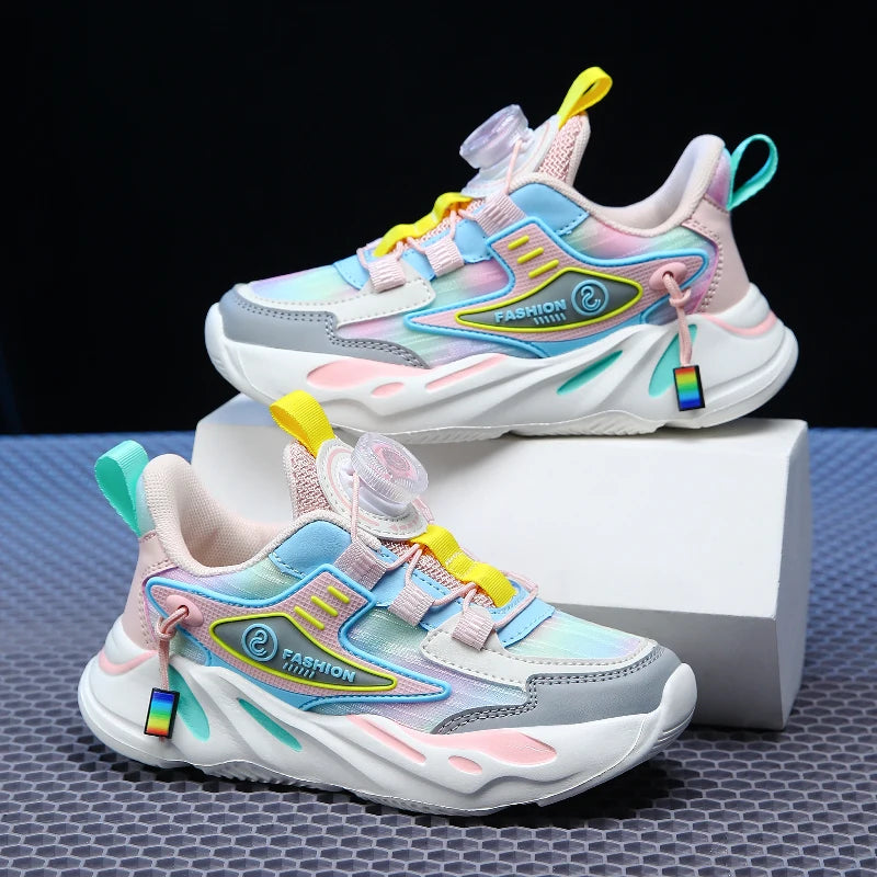 New Arrival Spring Autumn Children Running Shoes Non-slip For Boys Girls Brand Leather Comfort Kids Lightweight Fashion Sneakers