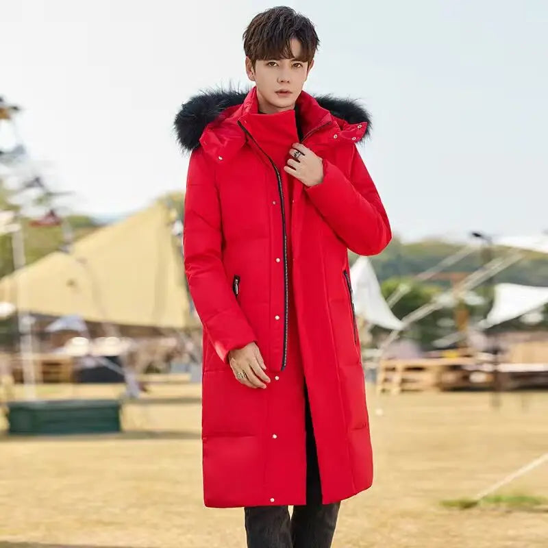 Men's Winter Jacket New Winter Cotton Coat Men's Long Section Trend Youth Handsome Camouflage Clothes Casual Jacket