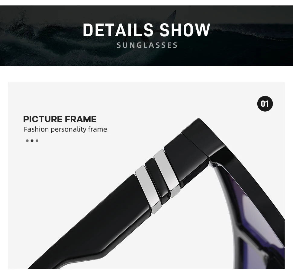 2024 Brand New Fishing Sunglasses Men Women Square Glasses Outdoor Sport Eyewear Driving Shades Male Sun Goggles