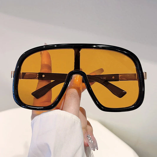 KAMMPT Oversized Goggle Women New in Fashion Multi-color Windproof Shades Trendy Luxury Brand Design Outdoor Casual Sun Glasses